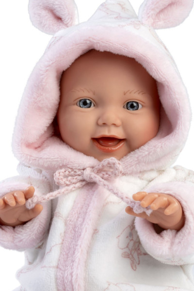 Llorens 63312 LITTLE BABY - realistyczna lalka bobas z miękkim materiałem - 32 cm