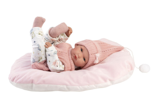 Llorens 63504 NEW BORN GIRL - realistyczna lalka z pełnym winylowym ciałem - 35 cm