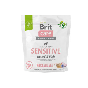 Brit Care Dog Sustainable Sensitive - ryby i owady, 1kg