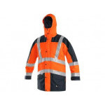Męska kurtka CXS LONDON Warning 5 w 1, pomarańczowo-niebieska, rozmiar 2XL