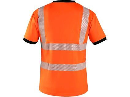 T-shirt CXS RIPON, ostrzegawczy, męski, pomarańczowo - czarny, rozmiar S