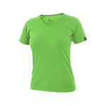 T-shirt CXS ELLA, damski, krótki rękaw, zielone jabłko, rozmiar M