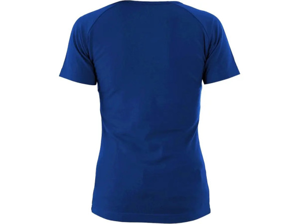T-shirt CXS ELLA, damski, krótki rękaw, średni niebieski, rozmiar XL