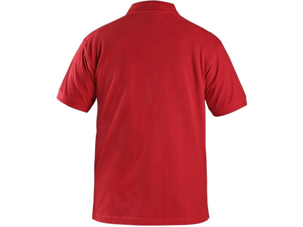 Koszulka polo CXS MICHAEL, krótki rękaw, czerwona, rozmiar 2XL
