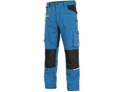 Spodnie CXS STRETCH, 170-176cm, męskie, średnio niebiesko-czarne, rozmiar 48