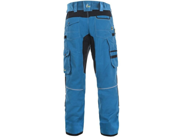 Spodnie CXS STRETCH, 170-176cm, męskie, średnio niebiesko-czarne, rozmiar 50