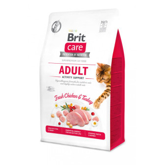 Brit Care Cat Bezzbożowa karma wspomagająca aktywność dorosłych kotów 0,4 kg