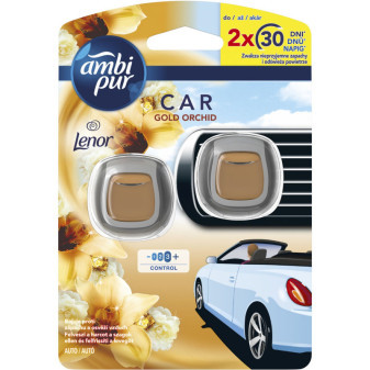 Odświeżacz powietrza AmbiPur Car 2x2ml Lenor Gold Orch