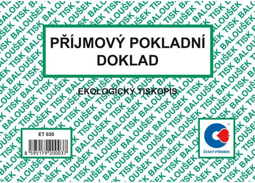 BA ET 020 Dowód przychodu A6 50 arkuszy