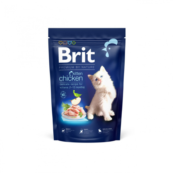 Brit Premium by Nature Cat Kitten Kurczak 1,5 kg