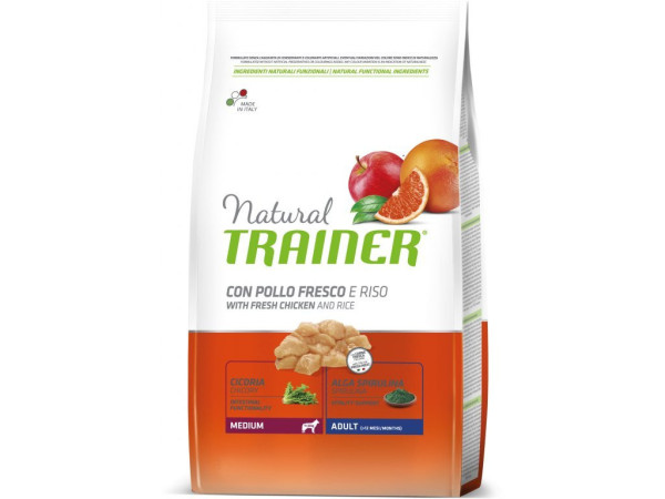 TRAINER Natural Medium Adult świeży kurczak 12kg