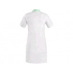 Sukienka damska CXS BELLA biała z zielonymi dodatkami, rozmiar 40