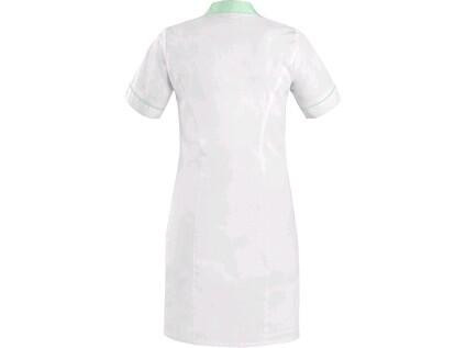 Sukienka damska CXS BELLA biała z zielonymi dodatkami, rozmiar 42