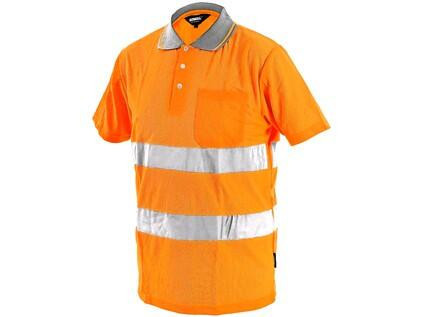Koszulka polo DOVER, ostrzegawcza, męska, pomarańczowa, rozmiar 3XL
