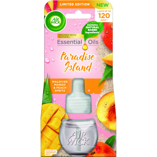 Odświeżacz powietrza 19ml Airwick elektryczny wkład Paradise Island - Maldives mango & Peach spritz