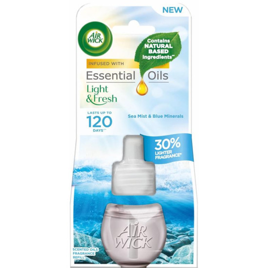 Odświeżacz powietrza AIR WICK 19ml, elektryczny wkład Sea Mist i Blue Minerals