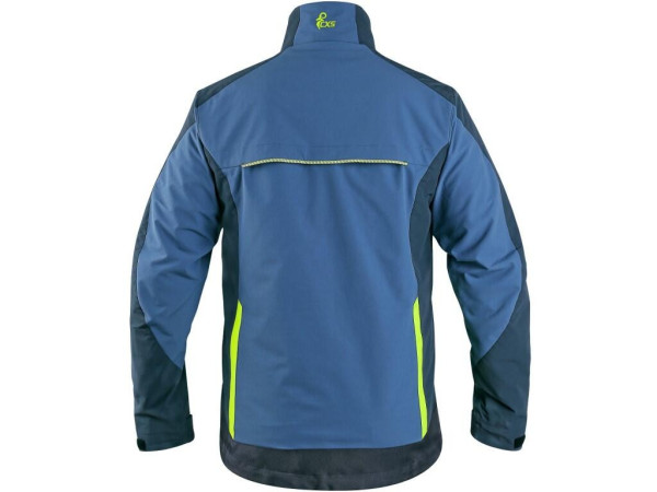 Bluza CXS NAOS, męska, niebiesko-niebieska, dodatki HV żółte, rozmiar 48