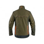 Bluzka CXS NAOS, męska, khaki-oliwka, dodatki HV pomarańczowe, rozmiar 56