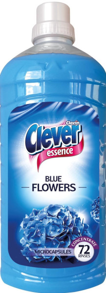 Płyn do płukania tkanin Clever Essence 1,8l Niebieskie Kwiaty