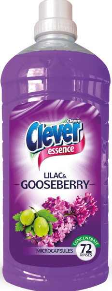 Płyn do płukania tkanin Clever Essence 1,8l Liliowo-agrestowy