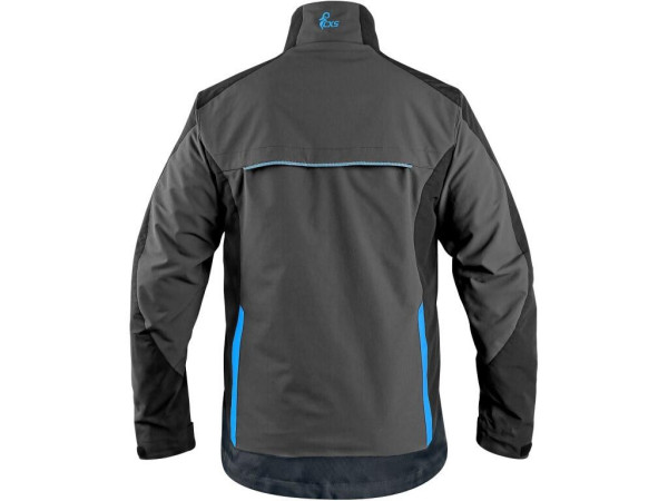 Bluzka CXS NAOS, męska, szaro-czarna, akcesoria HV Blue, rozmiar 60