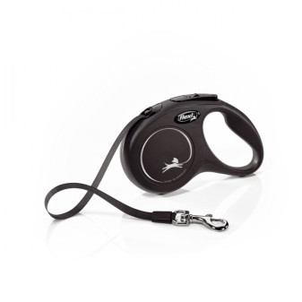 Pas Flexi New Classic S 5m/15kg czarny