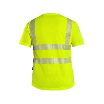 T-shirt CXS BANGOR, ostrzegawczy, męski, żółty