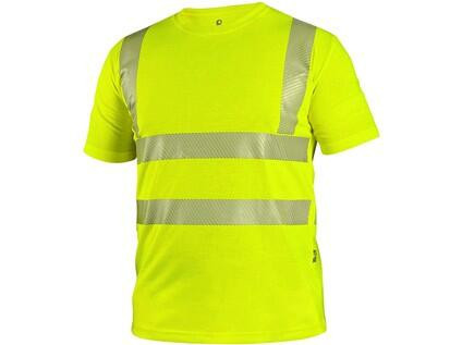 T-shirt CXS BANGOR, ostrzegawczy, męski, żółty, rozmiar 3XL
