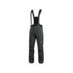Spodnie CXS TRENTON, softshell zimowy, męskie, czarno-niebieskie, rozmiar 48