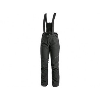 Spodnie CXS TRENTON, zimowy softshell, damskie, czarne