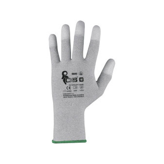 Rękawice CXS SILOLI, antystatyczne, ESD, powlekane czubki palców, rozmiar 06