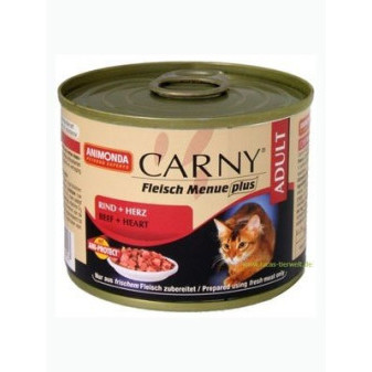 Animonda Carny konserwa wołowa+serce indycze dla kotów 200g