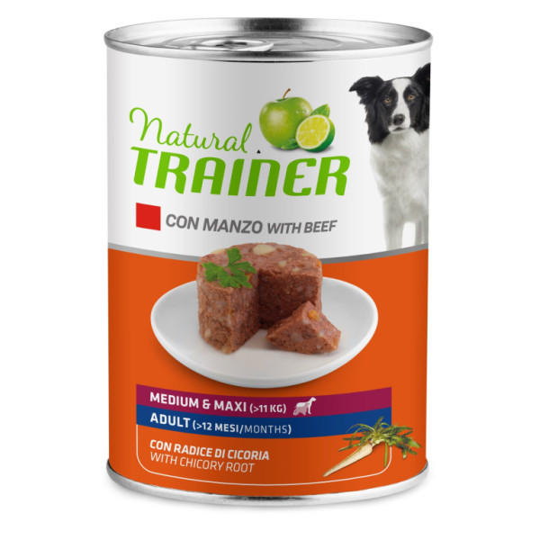Trener w puszce Naturalny MAINT M&M ADULT wołowina 400g LT