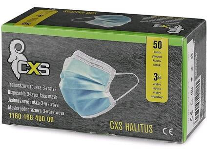 Jednorazowa maska CXS HALITUS, EN 14683:2019, op. 50 sztuk