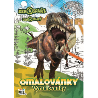 Kolorowanka Dinozaury A4