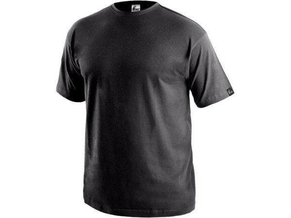 Koszulka CXS DANIEL, krótki rękaw, czarna, rozmiar 5XL