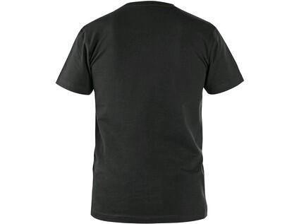 T-shirt CXS NOLAN, krótki rękaw, czarny, rozmiar XL