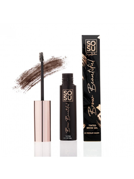 SOSU Cosmetics Brow Beautiful Żel do brwi 03 Med Warm, 5ml