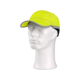 CXS CRAN czapka z plastikowym wzmocnieniem SM923, fluorescencyjny żółty