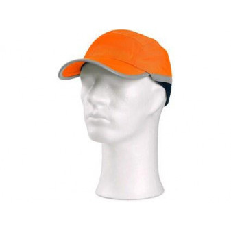 CXS CRAN czapka z plastikowym wzmocnieniem SM923, fluorescencyjny pomarańczowy