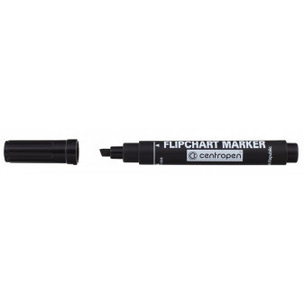 Marker Centropen 8560 Flipchart czarny szerokość 1 - 4,6mm