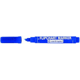 Marker Centropen 8560 Flipchart niebieski szerokość 1 - 4,6mm