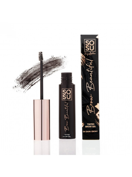 SOSU Cosmetics Brow Beautiful Żel do brwi 04 Ciemny Heban, 5ml