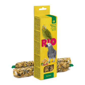 Batony RIO dla dużych papug z miodem i orzechami 2x90g