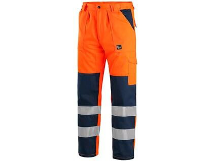 Spodnie ostrzegawcze CXS NORWICH, męskie, pomarańczowo-niebieskie, rozmiar 58