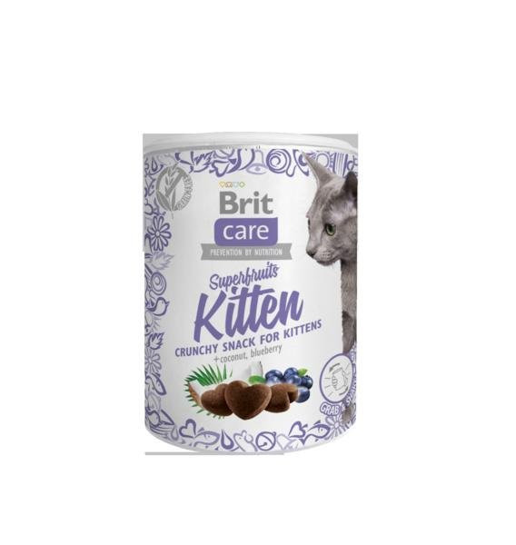 Brit Care Cat Przekąska Superowoce Kociak 100g