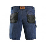 Spodenki jeansowe CXS MURET, męskie, niebiesko-czarne, rozmiar 48