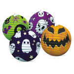 Latarnia papierowa kula Halloween średnica 25cm w woreczku (bez różdżki) 4 rodzaje karnawału