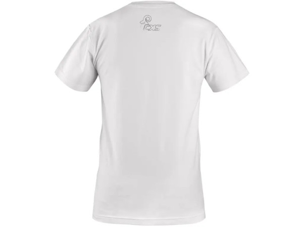Koszulka CXS WILDER, krótki rękaw, nadruk logo CXS, biała, rozmiar S