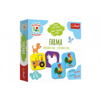 Farmerska gra towarzyska edukacyjna dla najmłodszych w pudełku 20x20x5cm 24m+